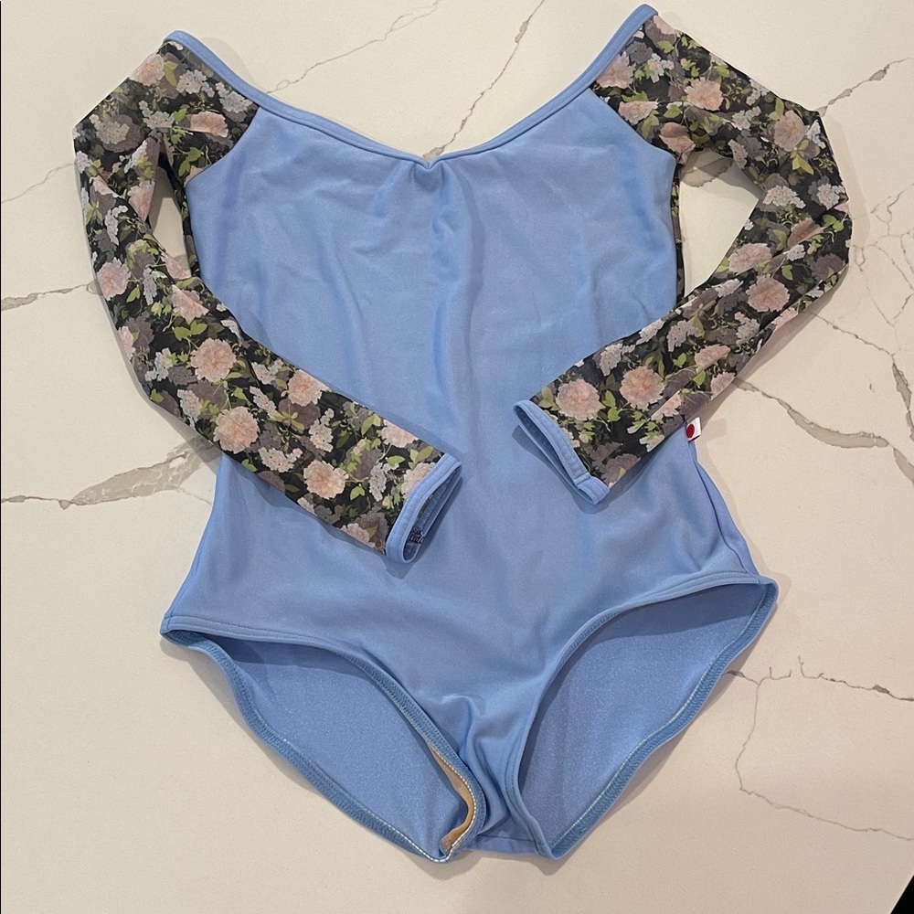 Yumiko Nina floral mesh leotard size small